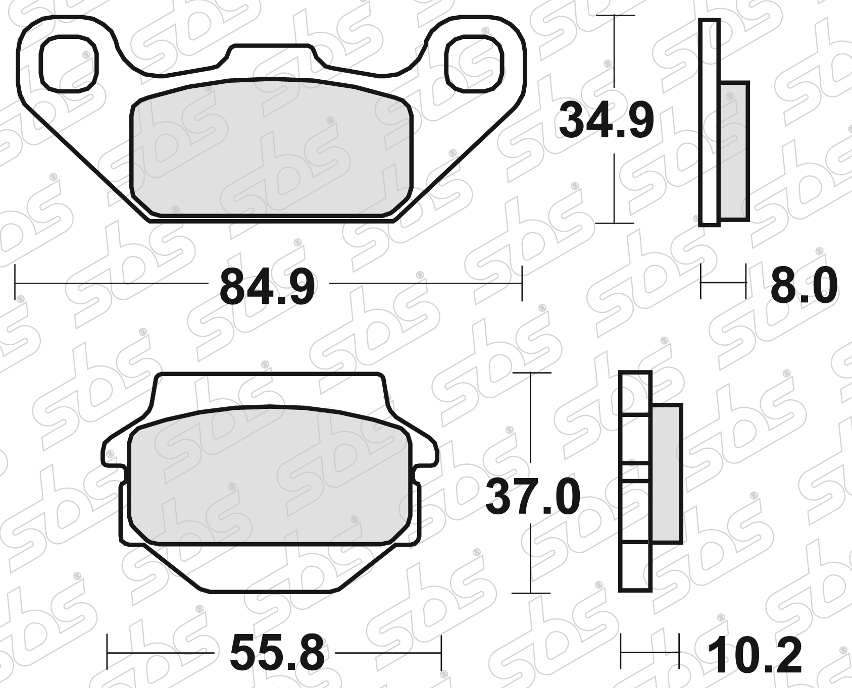 SBS - Plaquettes de frein 591 SI