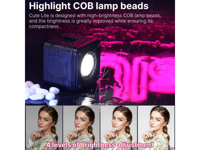 Ulanzi Videoleuchte L2 Cute Lite Waterproof Kompakte wasserdichte LED-Leuchte