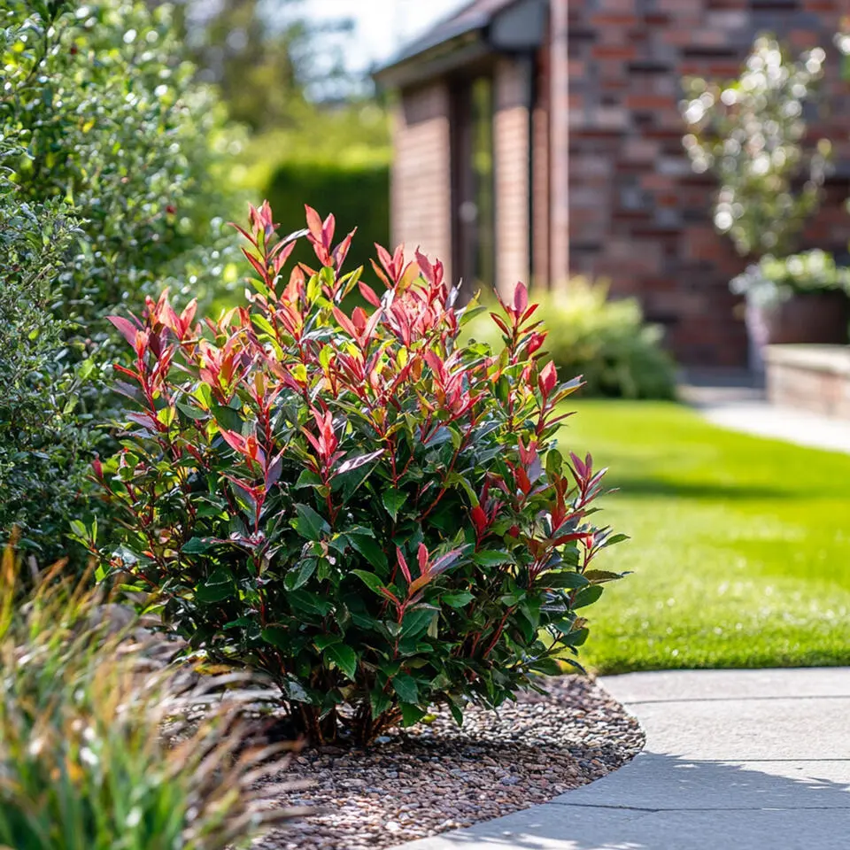Glansmispel - Set van 2 - Photinia fraseri 'Red Robin' - Hoogte 30-40cm - ⌀17cm