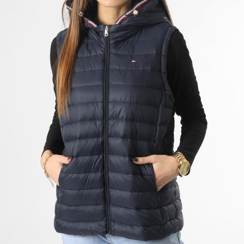 Doudoune Capuche Sans Manches Femme Heritage 4301 Bleu Marine