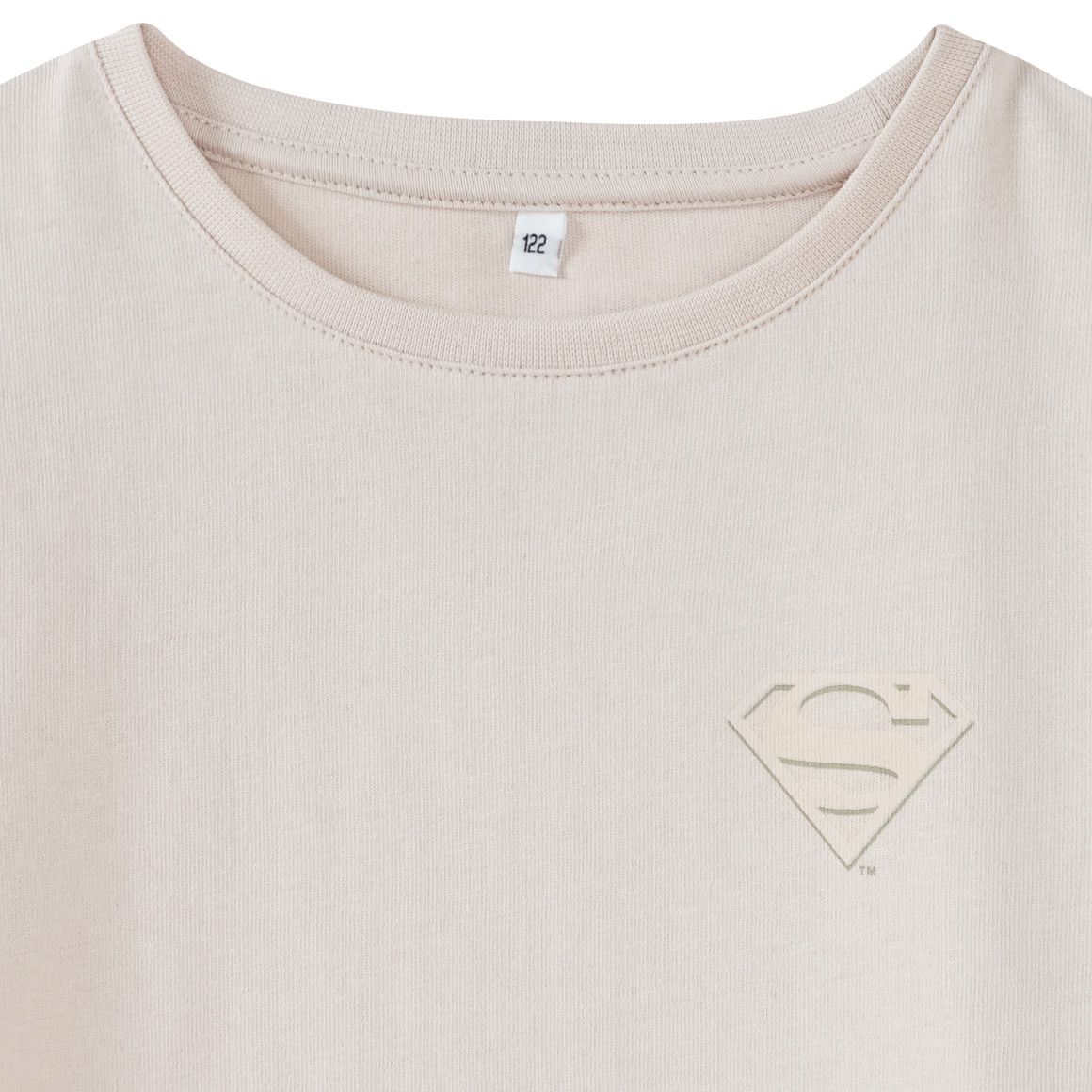 Topolino Superman T-Shirt mit Rücken-Print beige