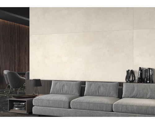 Porseleinen wand- en vloertegel Montreal 120 x 280 x 0,6 cm Zandmat
