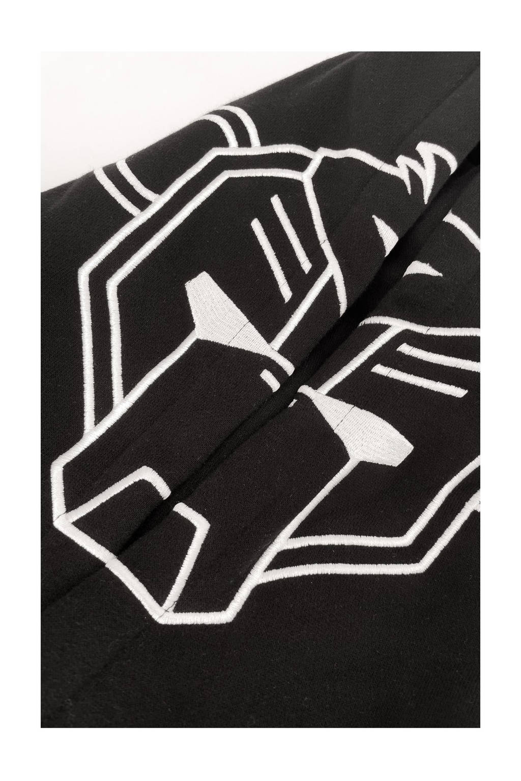 BLACK BANANAS hoodie met logo zwart/wit