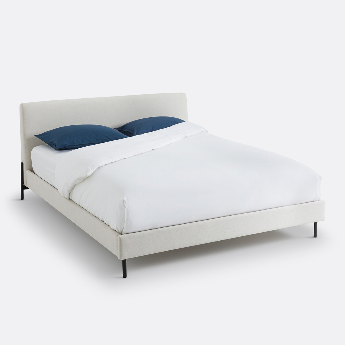 LA REDOUTE INTERIEURS<br>Cama estofada com base de ripas, Tella