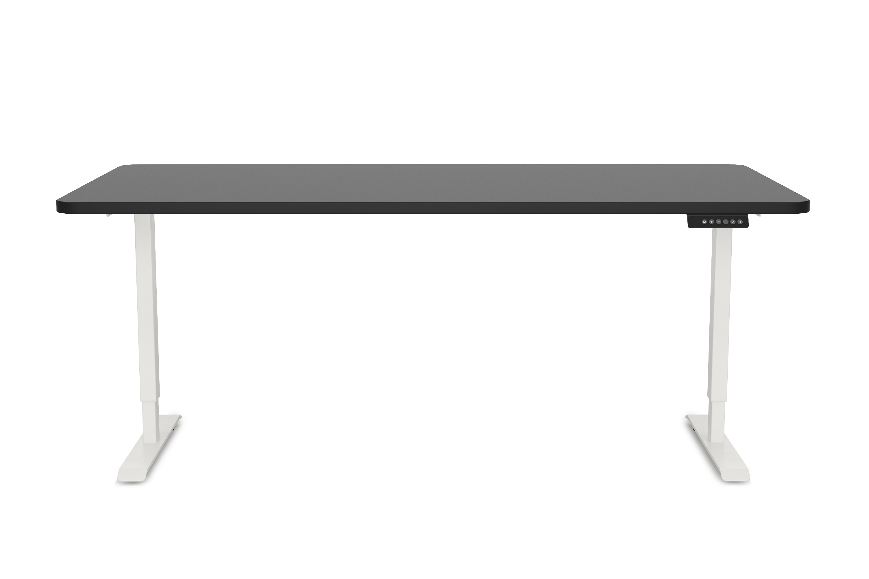Stehpult elektrisch PREMIUM schwarz/weiss 160 x 80 cm