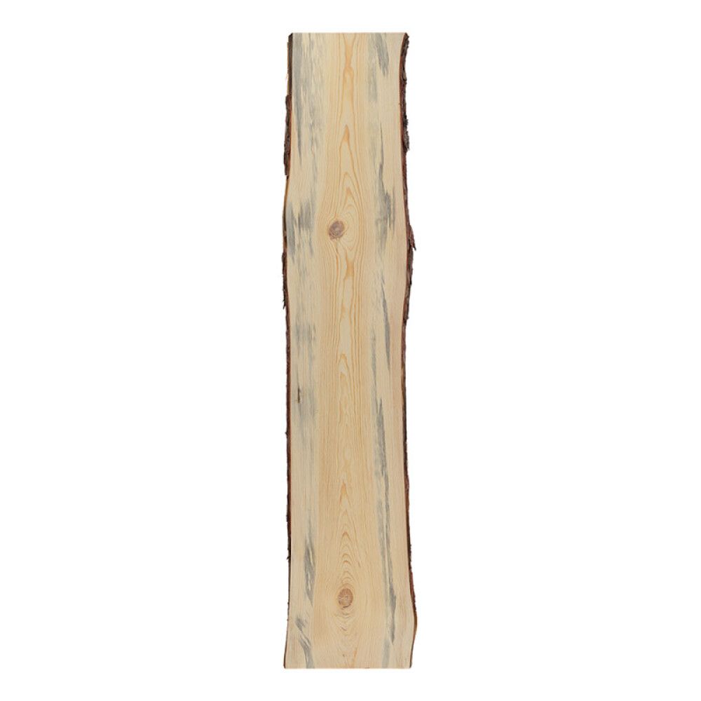 HYLLEPLATE FURU MED BARK 26X300-350X1200MM