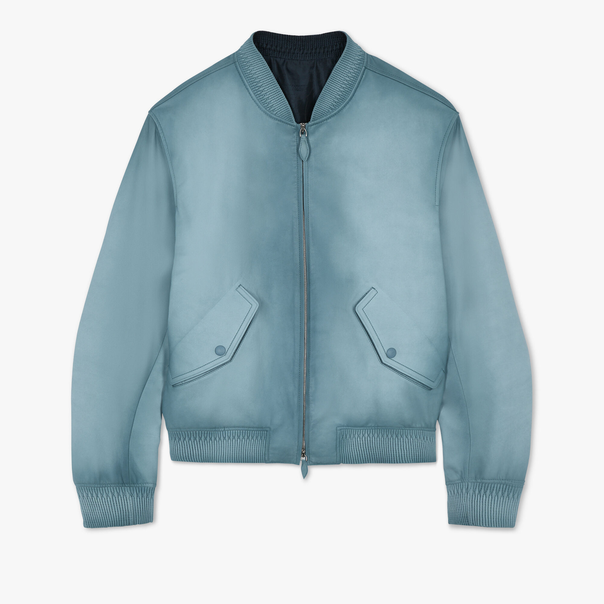 Bomber En Cuir Patine