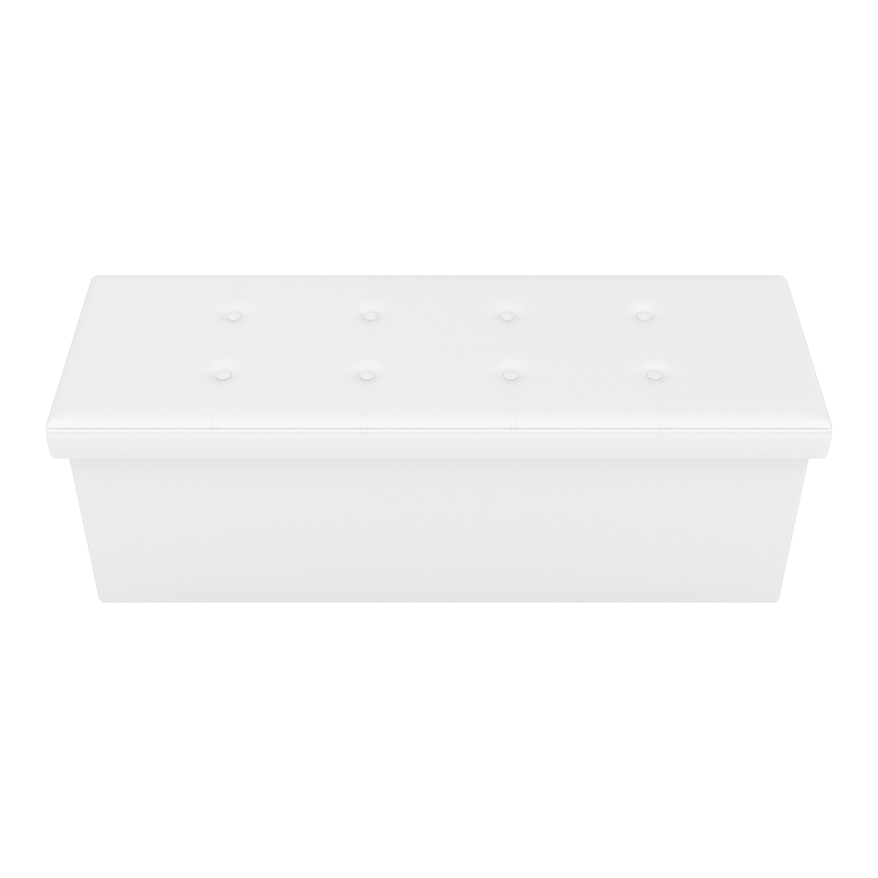 Sitzbank Leder QUINN 110 cm weiss