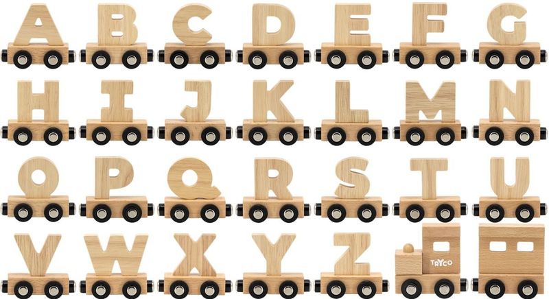 Tryco - Houten Lettertrein - Letter Q - Naturel - Hout