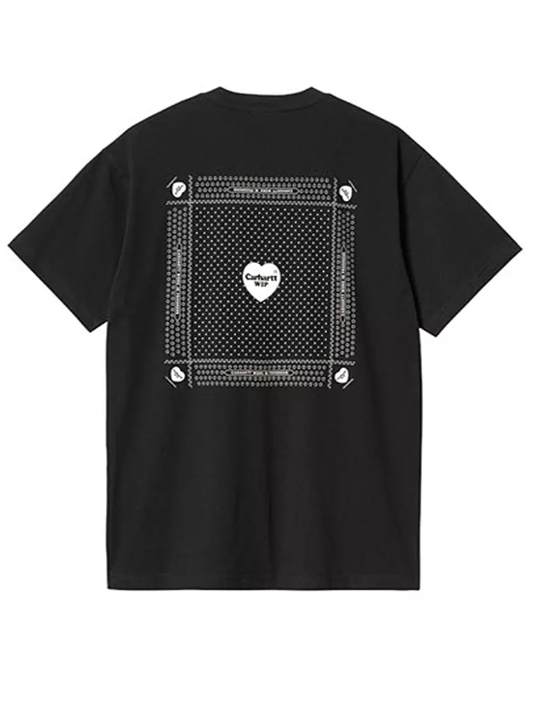 CARHARTT WIP T-Shirt HEART BANDANA schwarz