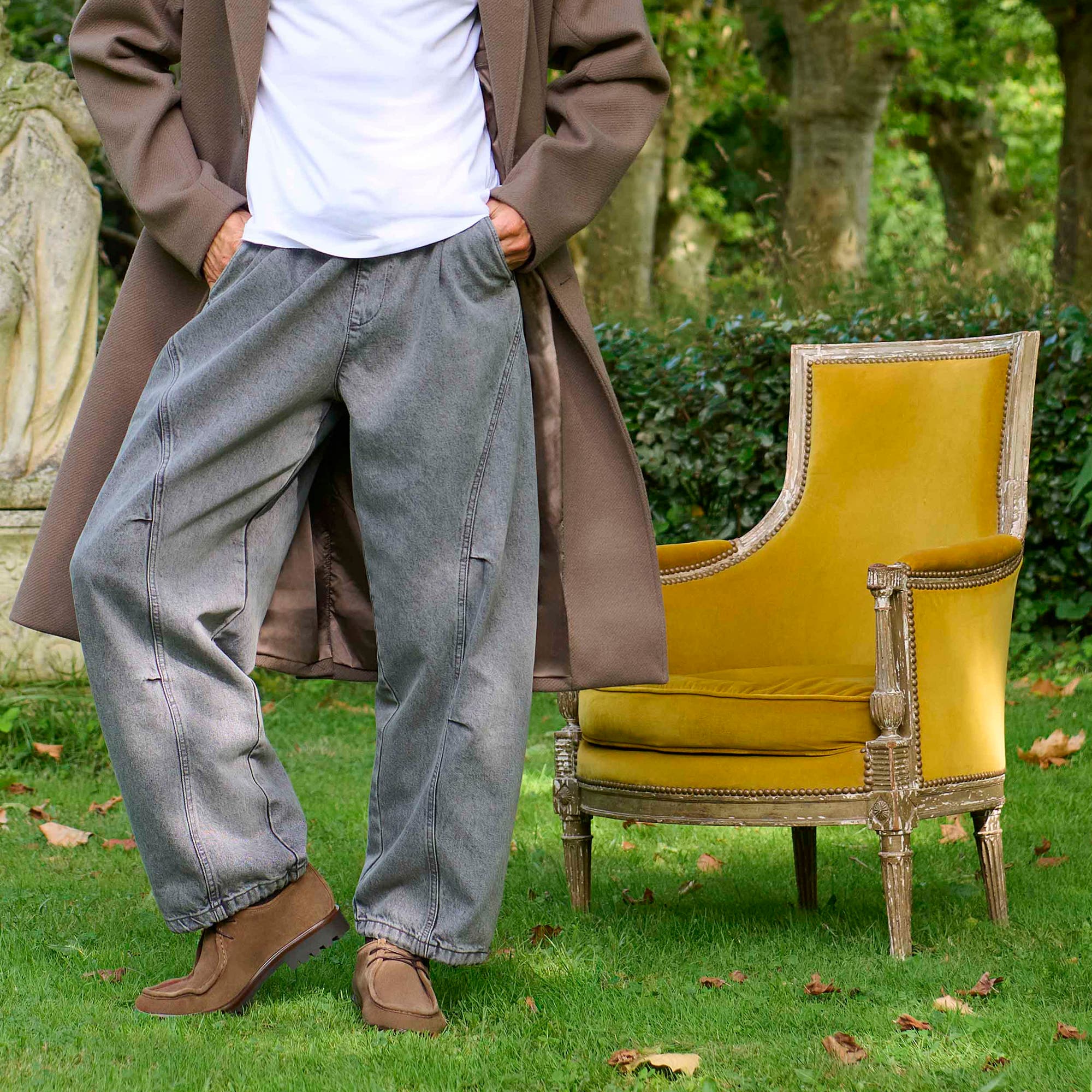 Derbies Homme en cuir taupe