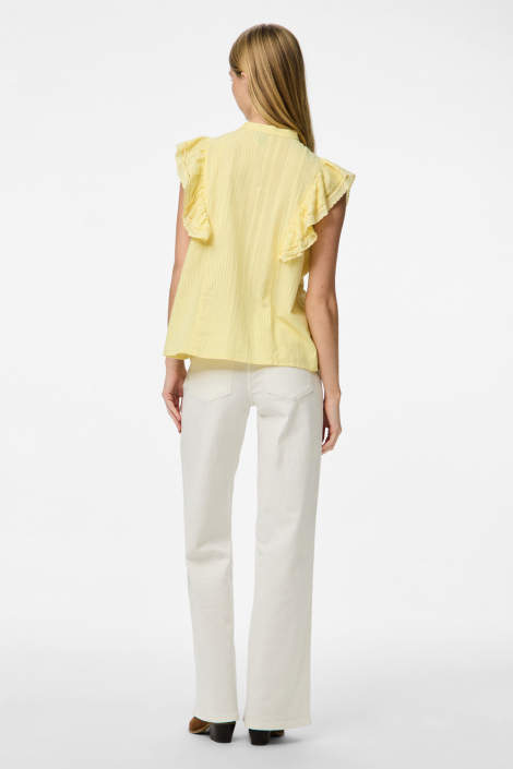 Pieces gele dames blouse