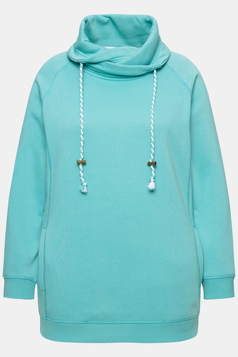 Sweatshirt, weiter Stehkragen, Taschen, Raglan-Langarm