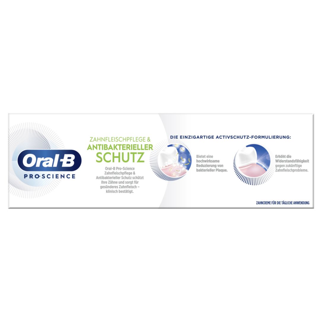 Oral-B Pro-Science Zahnfleischpflege & Antibakterieller Schutz Gründliche Reinigung Zahncreme 75 ml