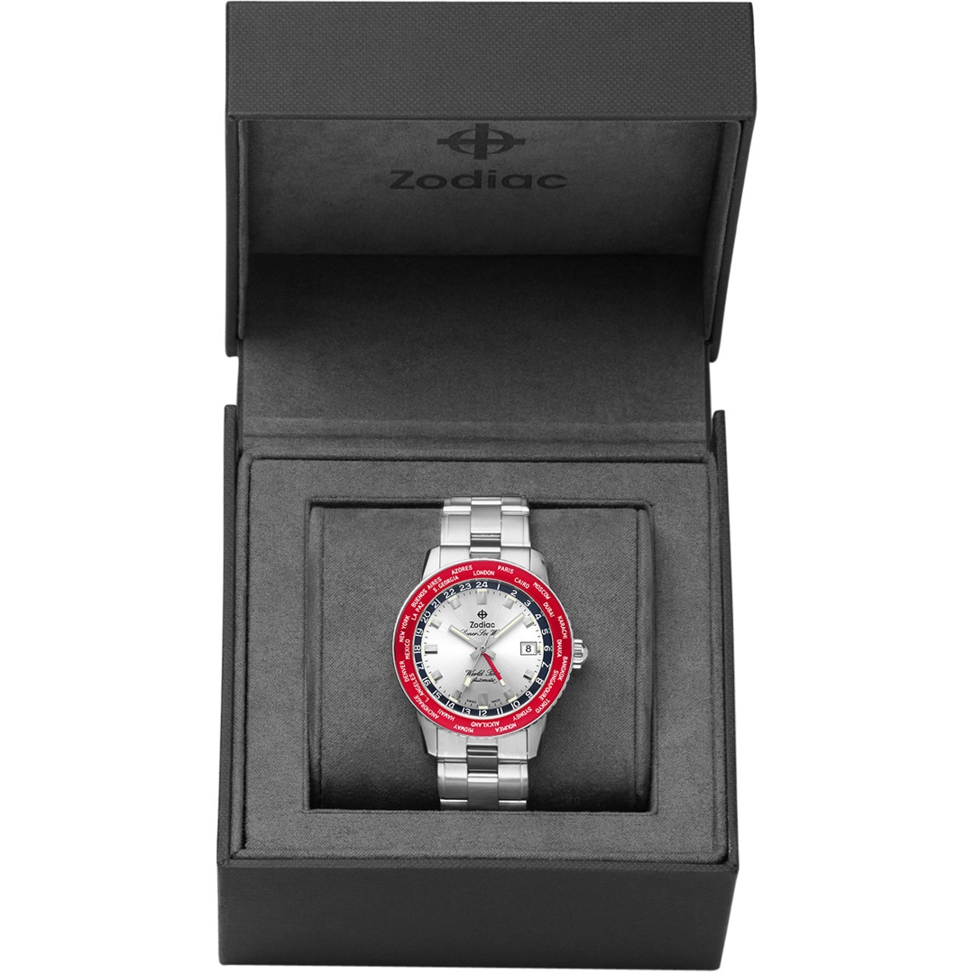 Zodiac Super Sea Wolf GMT World Time Automatic