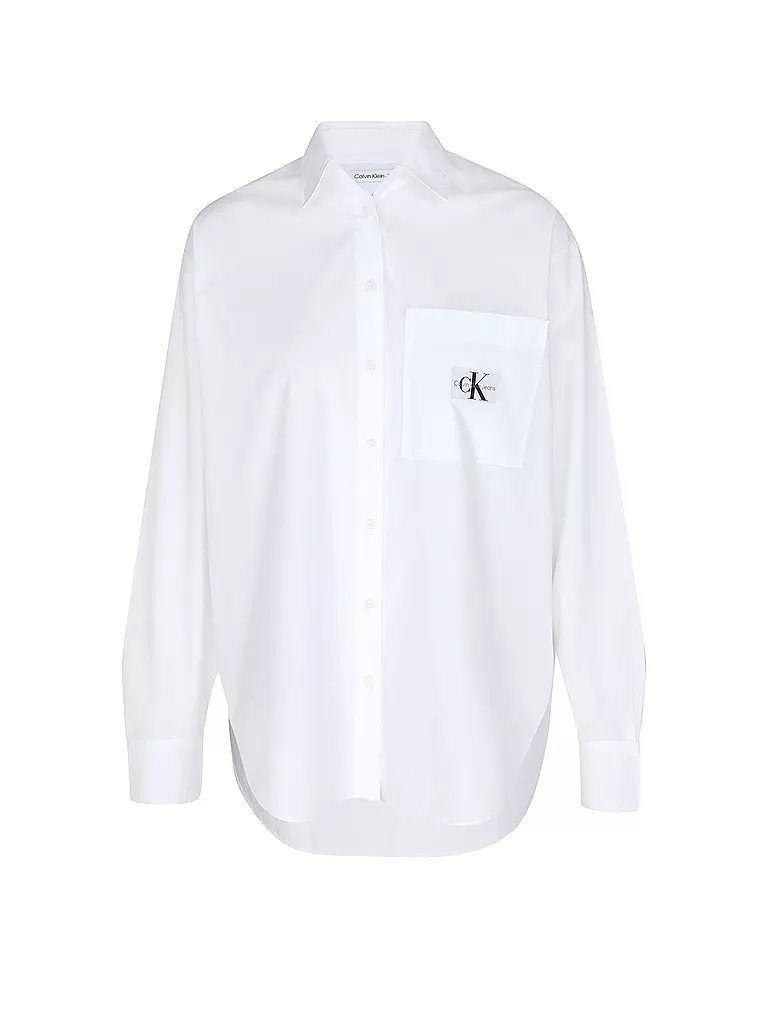 CALVIN KLEIN JEANS Hemdbluse weiss