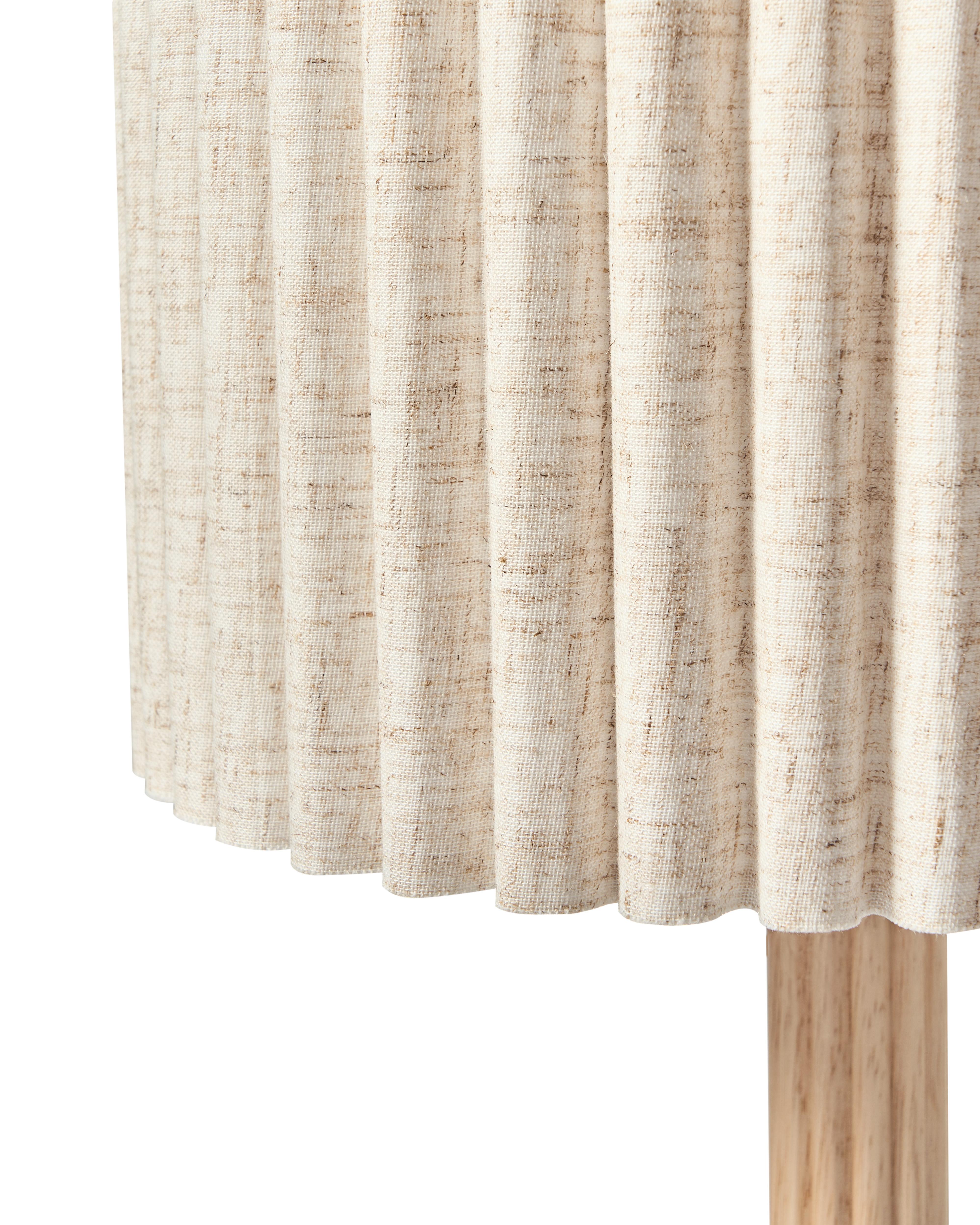 Tafellamp BELESSA Linnen Lichtbeige