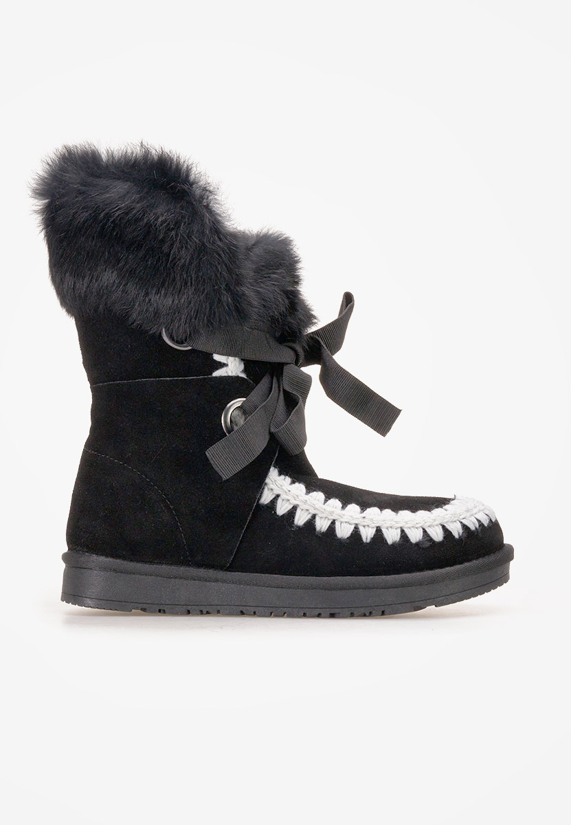Bottes fourrées femmes noires Livanta