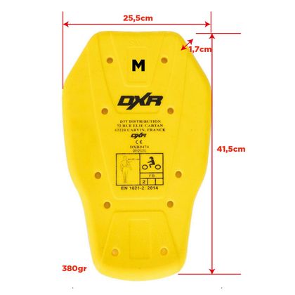 Dorsale DXR BACK PROTECTOR CE LEVEL 2 - Jaune