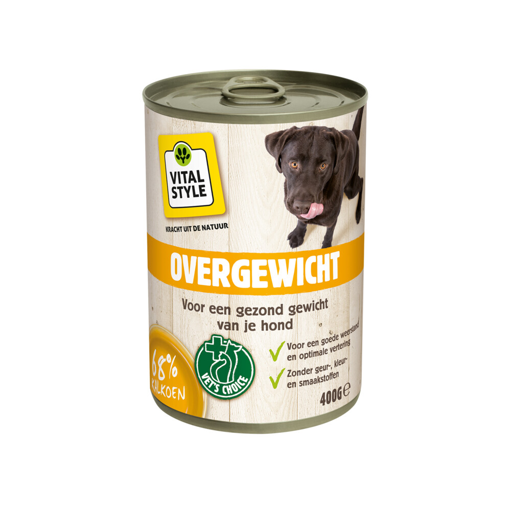 VITALstyle Hondenvoer Blik Overgewicht400 gr