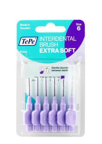 TePe Interdentale Rager Extra Zacht 1.1 mm Lila 6 stuks