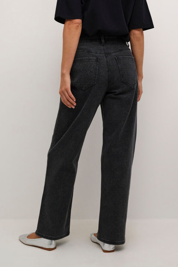 Cream CRTrish Jeans - Audrey Fit Washed black glitter