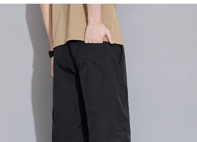 Dandyluxe - Cargoshorts met trekkoord en letterprint
