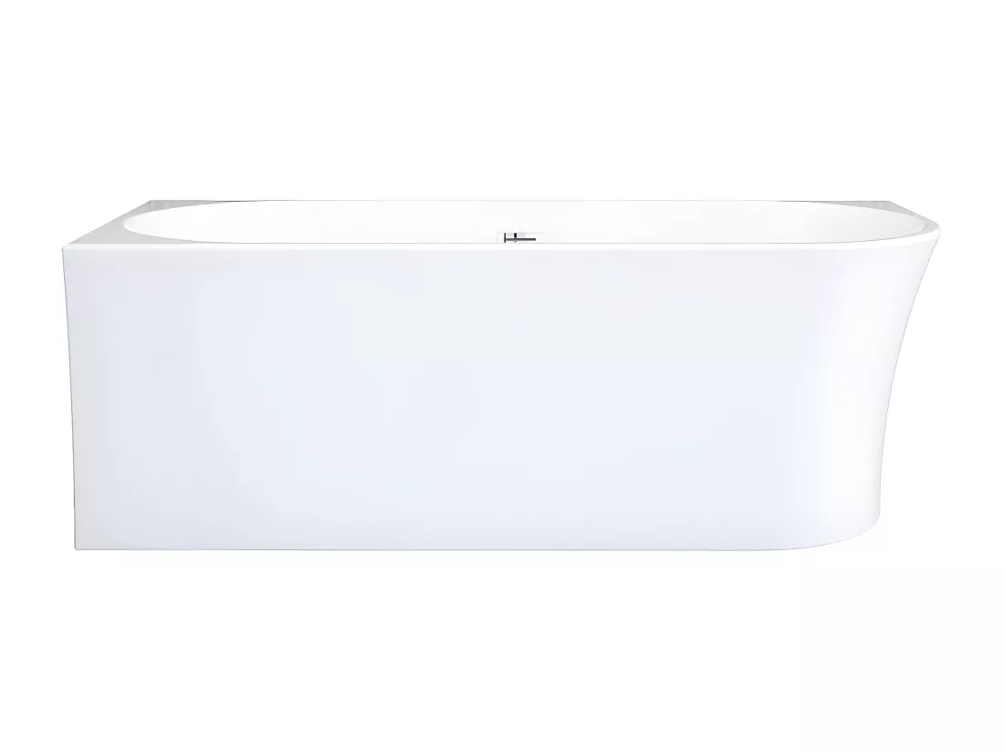 Baignoire d'angle - 228 L - 170 x 75 x 59 cm - Blanche - Acrylique - Angle gauche - PONTICOLA
