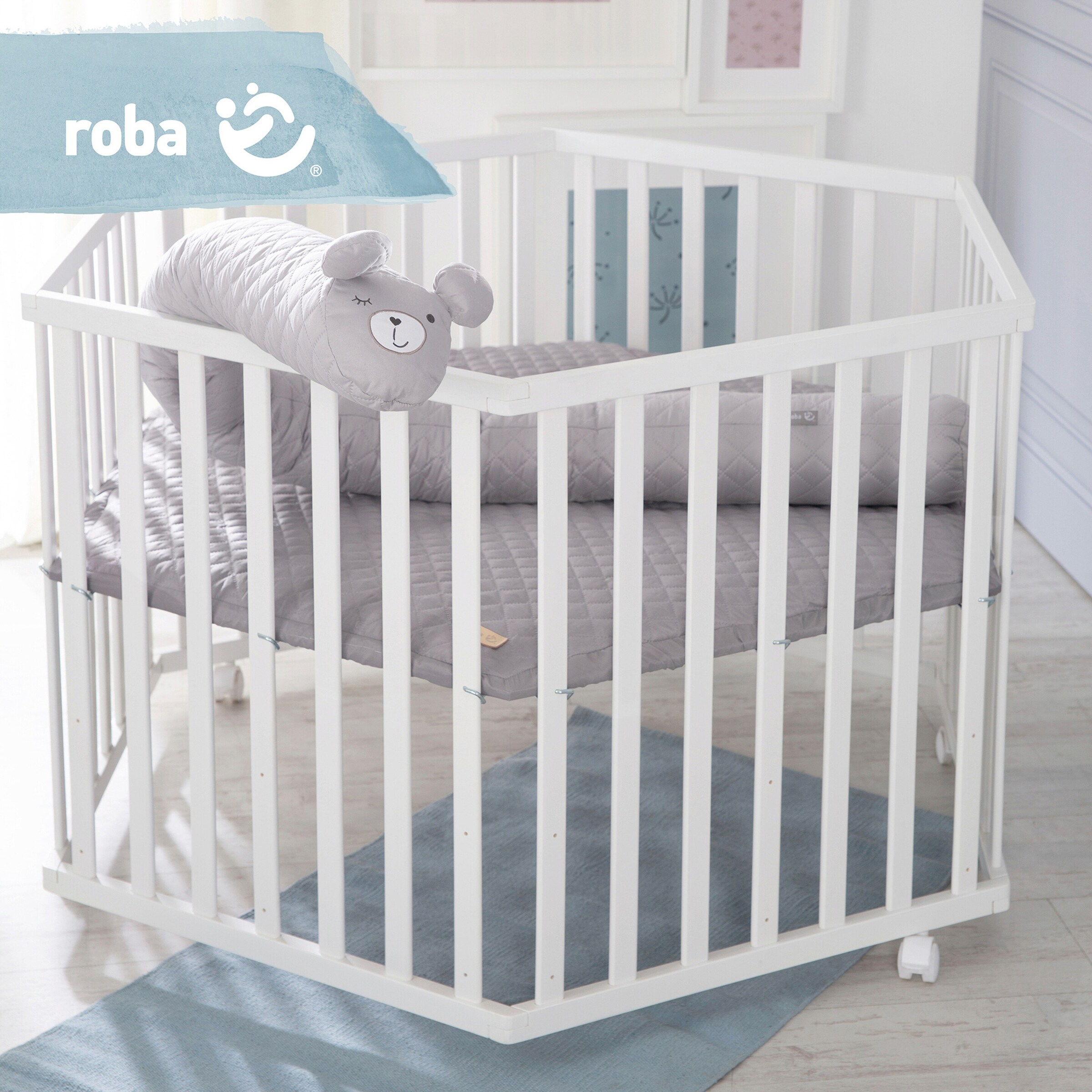 roba Set Laufgitter inkl. Bettschlange roba Style grau
