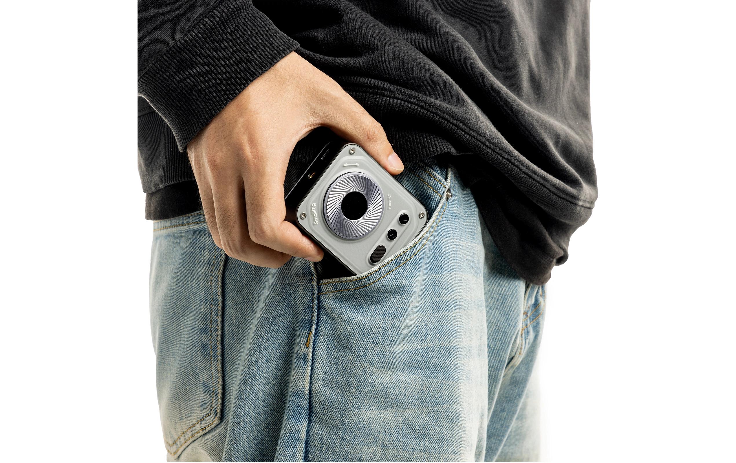 Vibe P108 Pro Mini-LED-Videoleuchte SchwarzSimuliert 2500K-6500K Tageslicht und bietet 12 Spezialeffekte