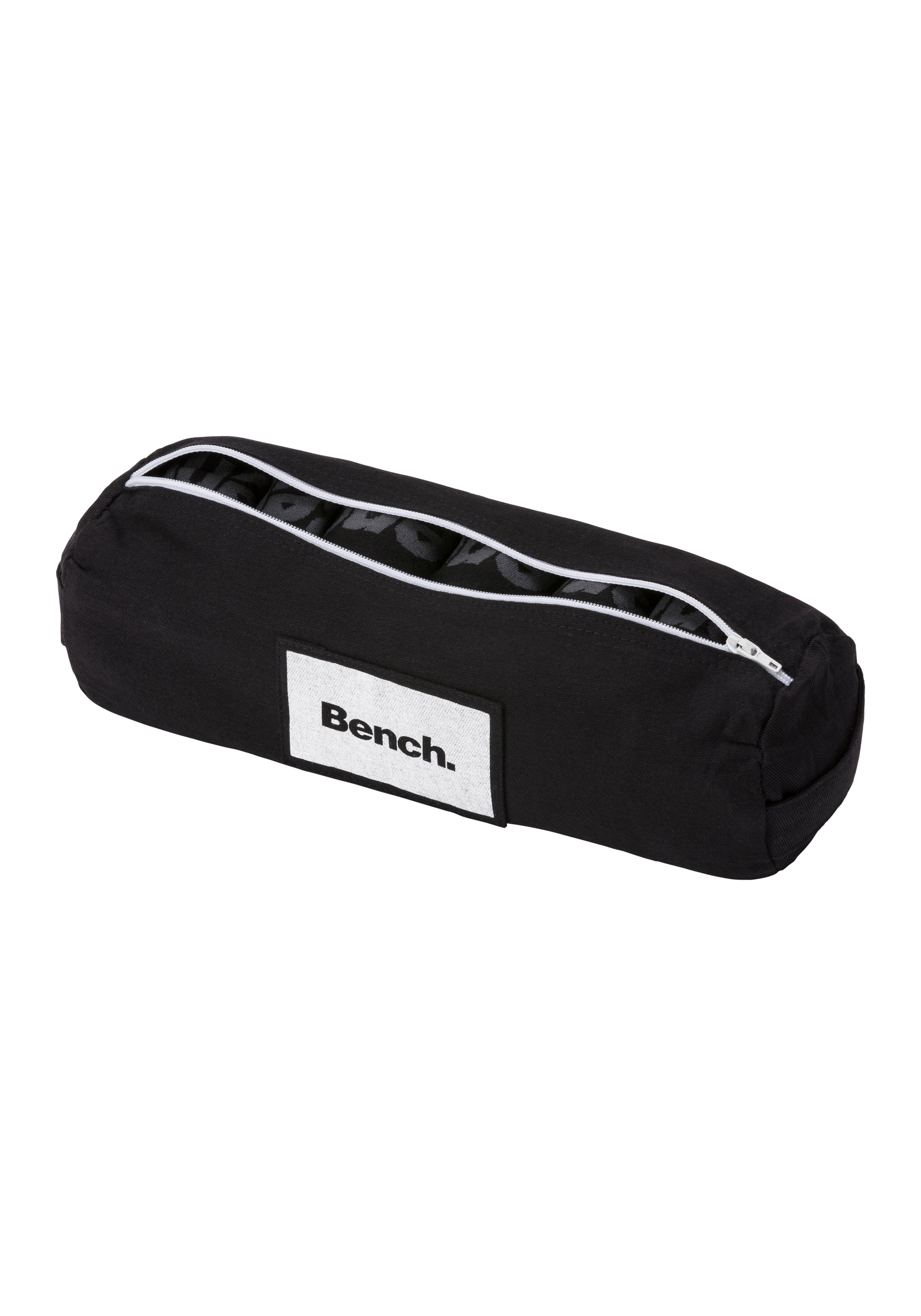 Bench. Kurzsocken Federtasche, 7 Stk. tlg. in ansprechendem Mäppchen mit Reissverschluss