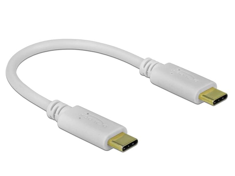 Delock USB-Ladekabel PD 100 W USB C - USB C 0.15 m Delock USB Type-C Ladekabel 15 cm PD 100 W mit E-Marker