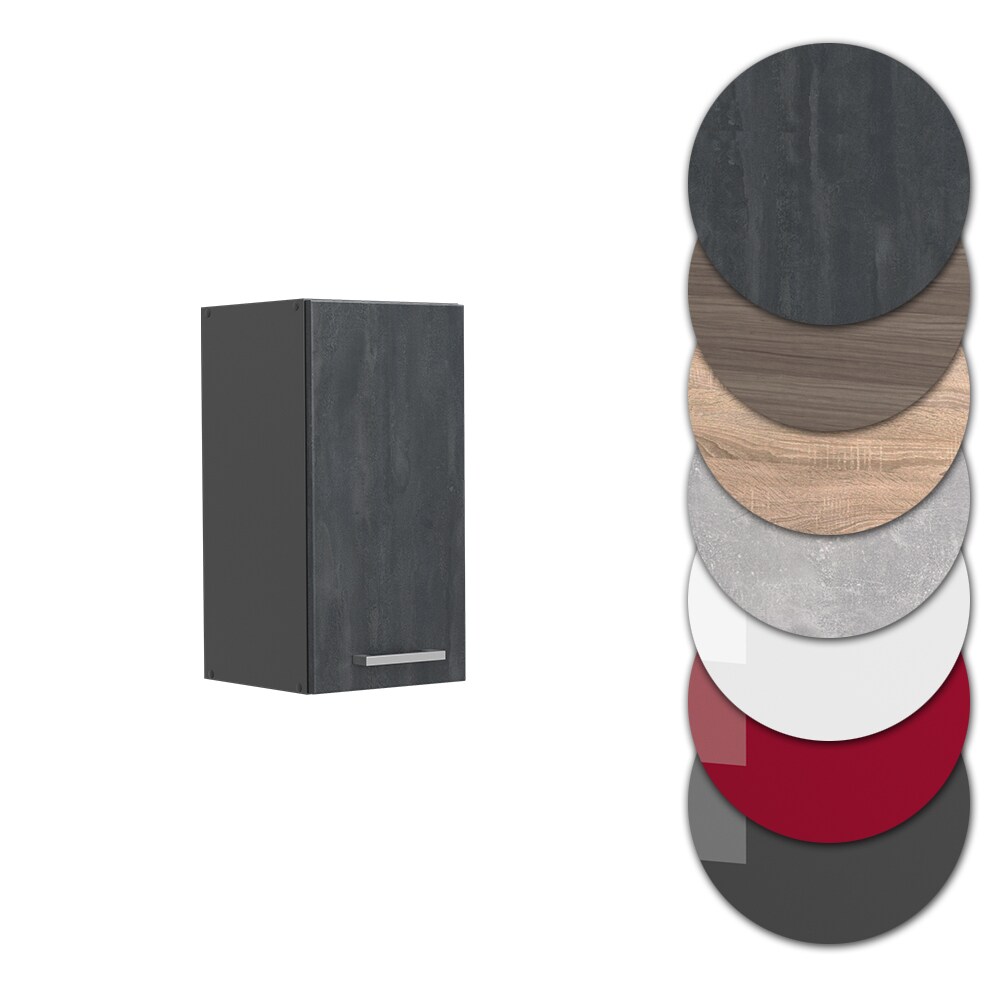 Vicco Hängeschrank R-Line Schwarz Beton Anthrazit 30 cm