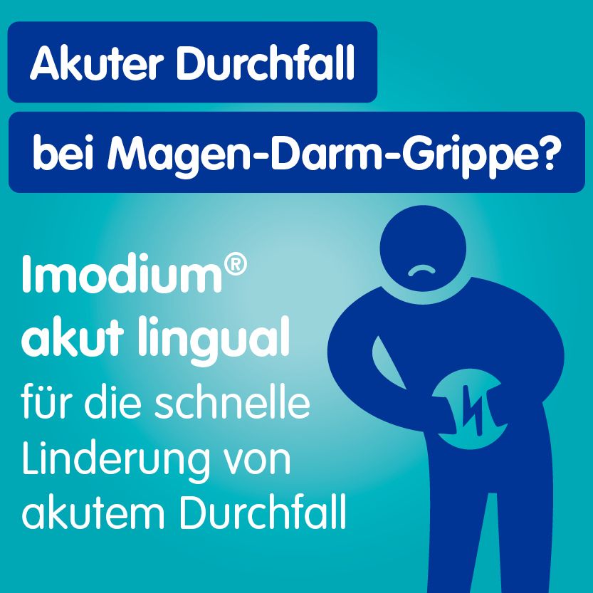 Imodium® akut lingual Schmelztabletten - bei akutem Durchfall