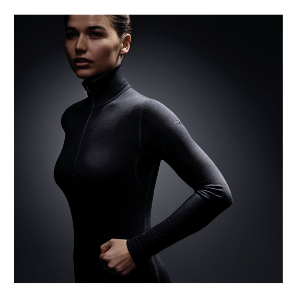 Icebreaker 200 OASIS MERINO - Sous-couche Femme black