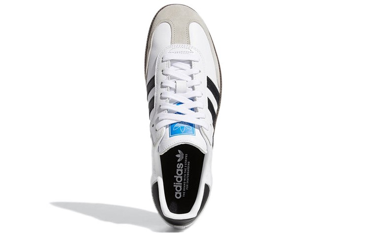 Adidas Skateboarding Samba ADV Cloud White Core Black Gum 4 US / 36 EU