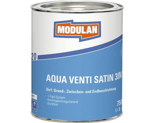 MODULAN 6220 Aqua Venti Lak Satijn 3in1 wit 750 ml