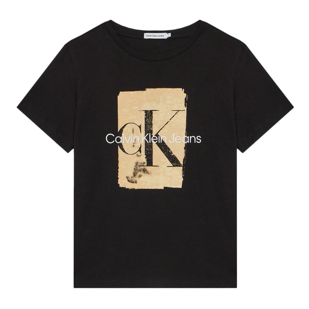 Calvin Klein Jeans T-shirt Noir Garçon Calvin Klein Jeans Second Skin