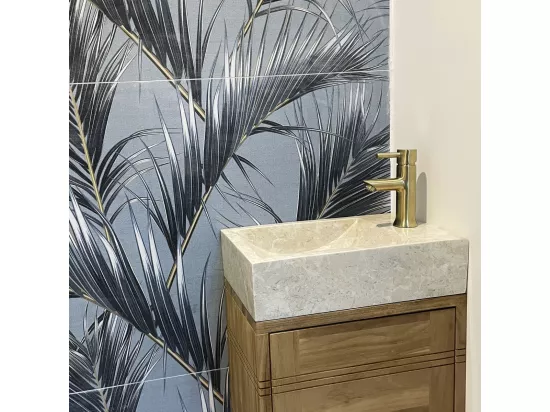 Luisa mitigeur lave-mains or brossé - Essebagno