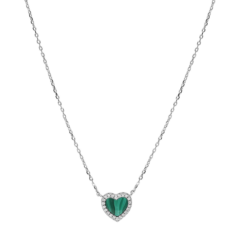 Collier Coeur Vert Clio Blue Angel