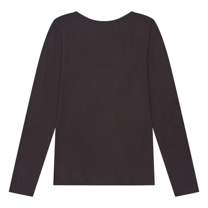SMALLABLE BASICS Top Femme Froncé Jersey | Noir