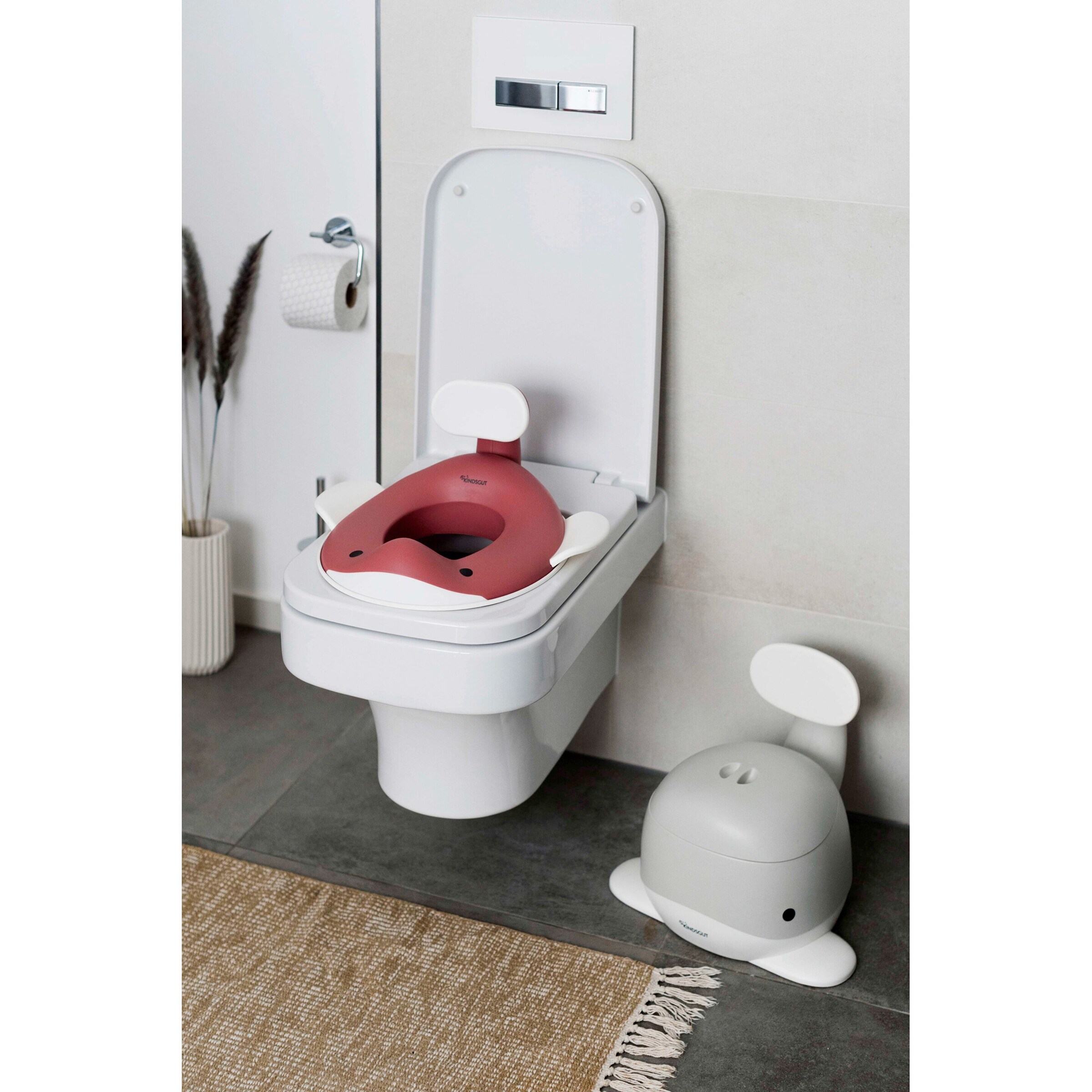 Kindsgut Toilettensitz Wal altrosa