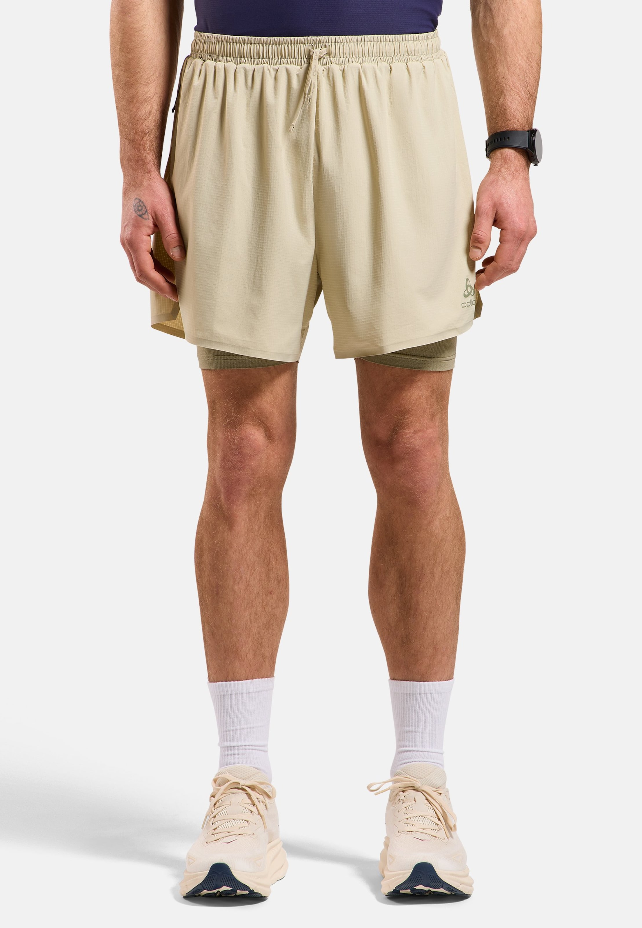 Zeroweight 5 Inch 2-in-1 Laufshorts 2.0 in agate gray - vetiver