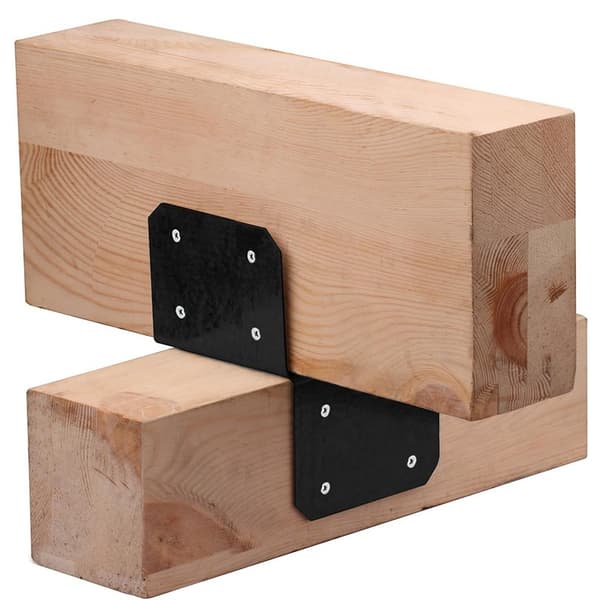 INF Bjelkelaganker 4 stk (3.8x5 cm) - Kraftige metallbjelkelagfester for innendørs og utendørs bruk