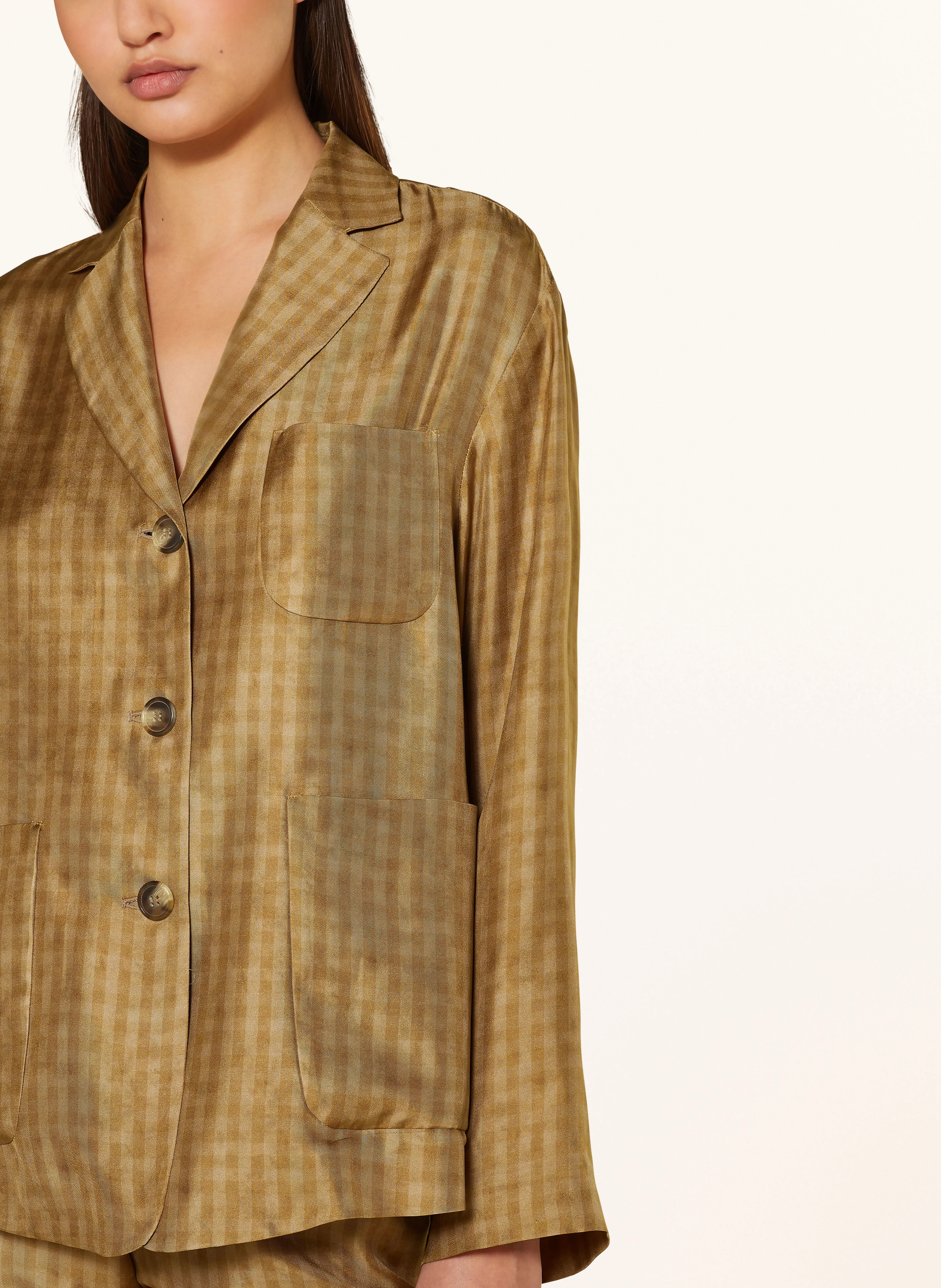 Kiltie Seidenblazer