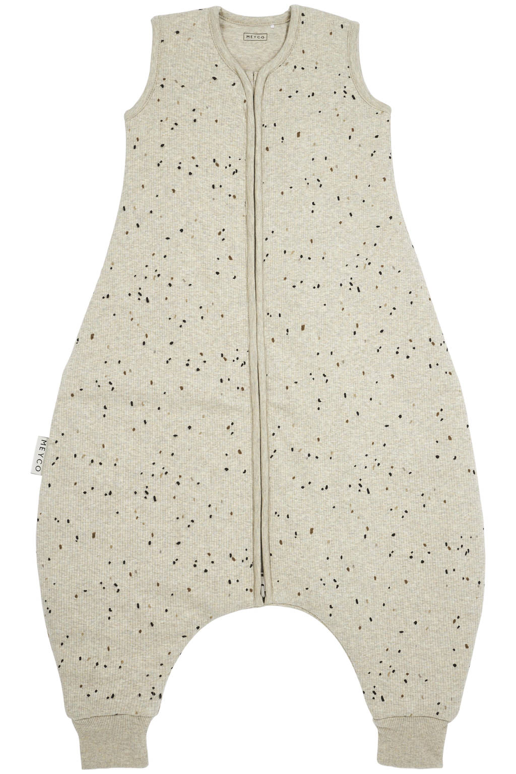 baby winter slaapoverall jumper Rib Mini Spot sand melange