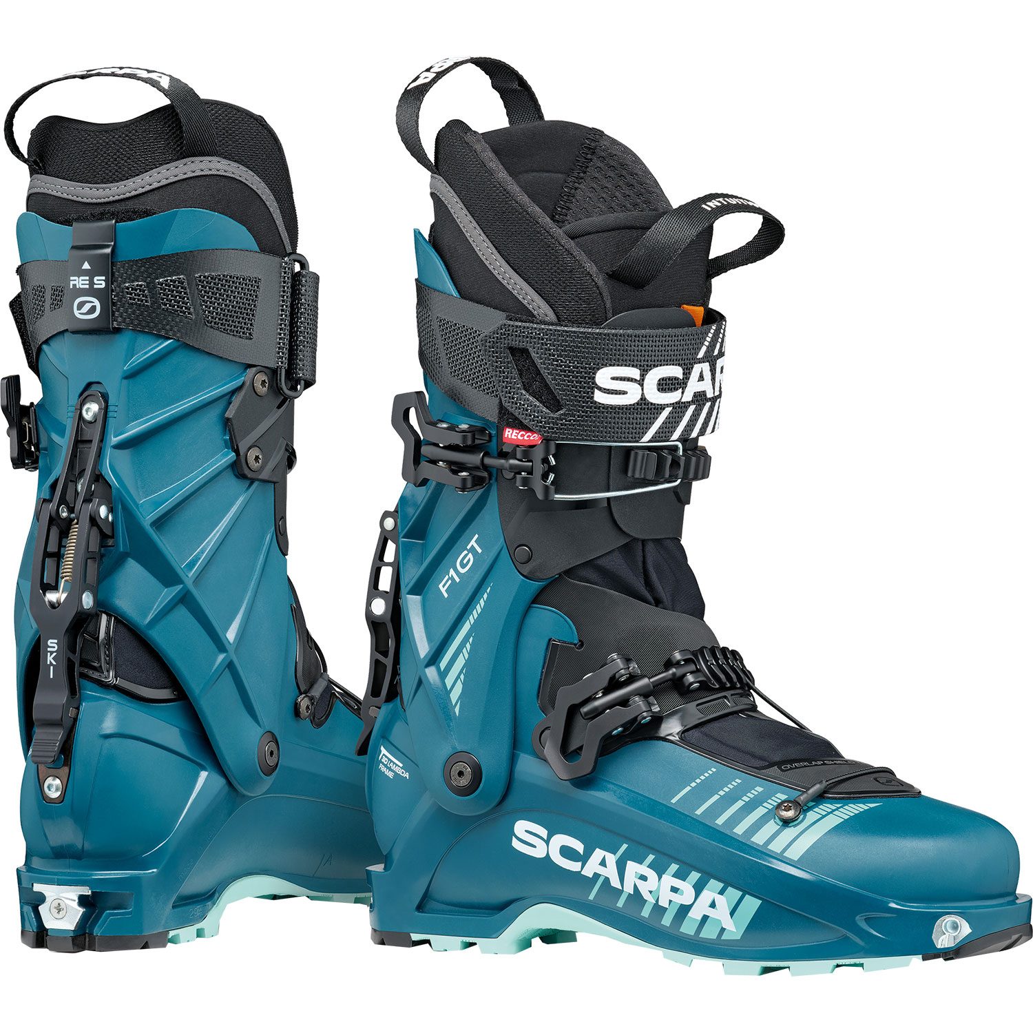 Scarpa F1 GT WMN Touren Skischuhe Damen petrol aqua