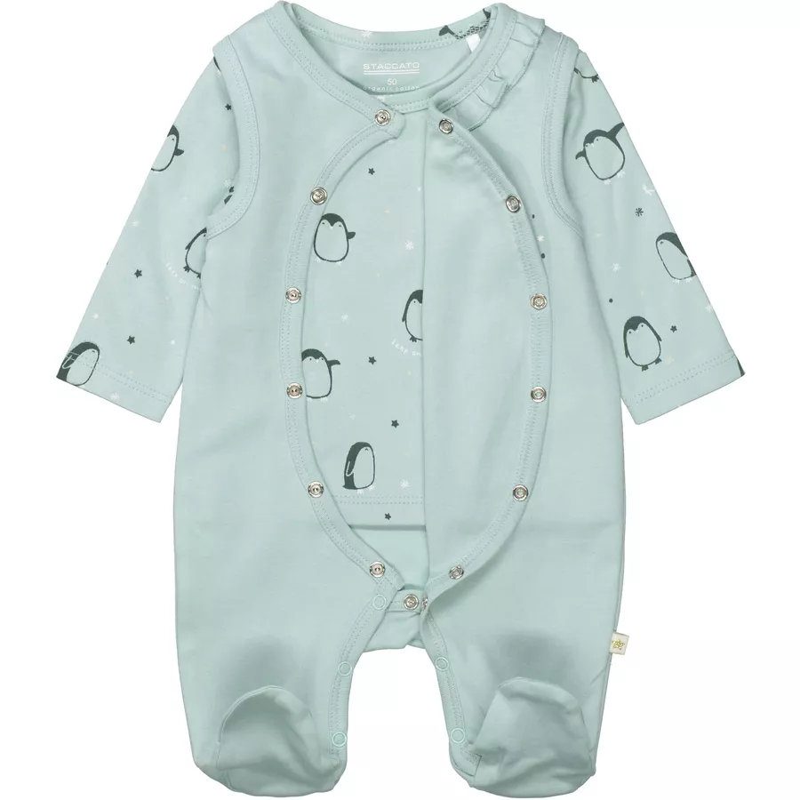 Staccato Strampler+Shirt aqua sky
