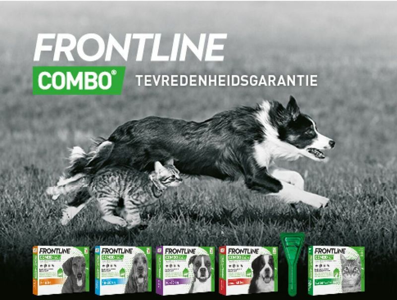 Frontline - Combo Spot On - Anti Vlooien en Teken - Hond 20 - 40 kg - 6 Pipetten