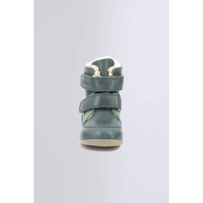 BAMAKRATCH VERT FONCE BOOTS Cuir Mixte